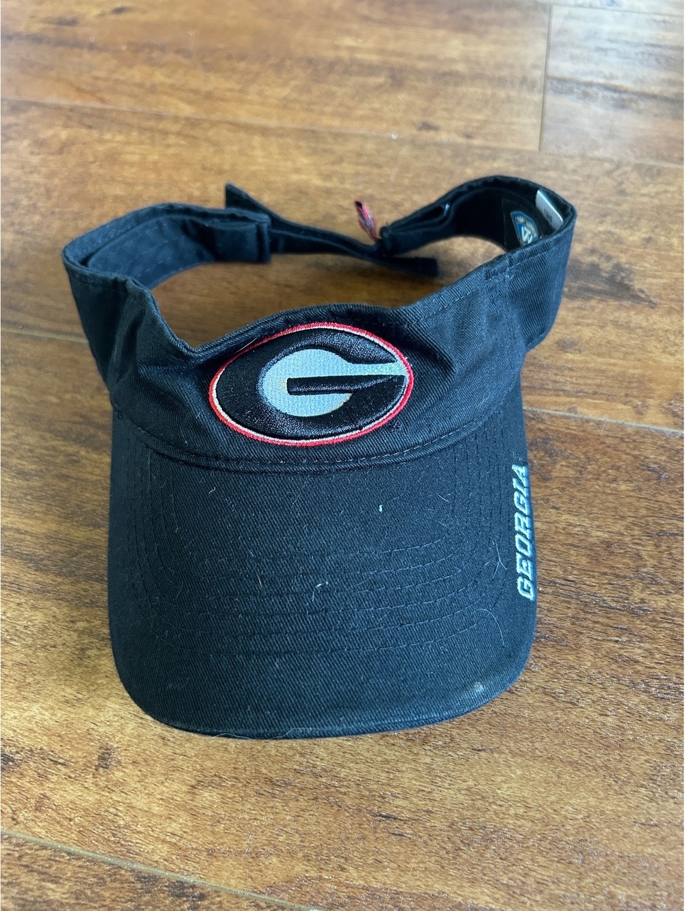 Top of the World University of Georgia Black Visor Hat